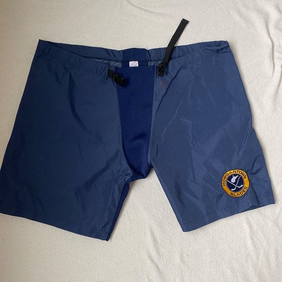 Morgantown Blades Team Hockey Cover Shell Shorts Small Embroidered Blue - Picture 1 of 8